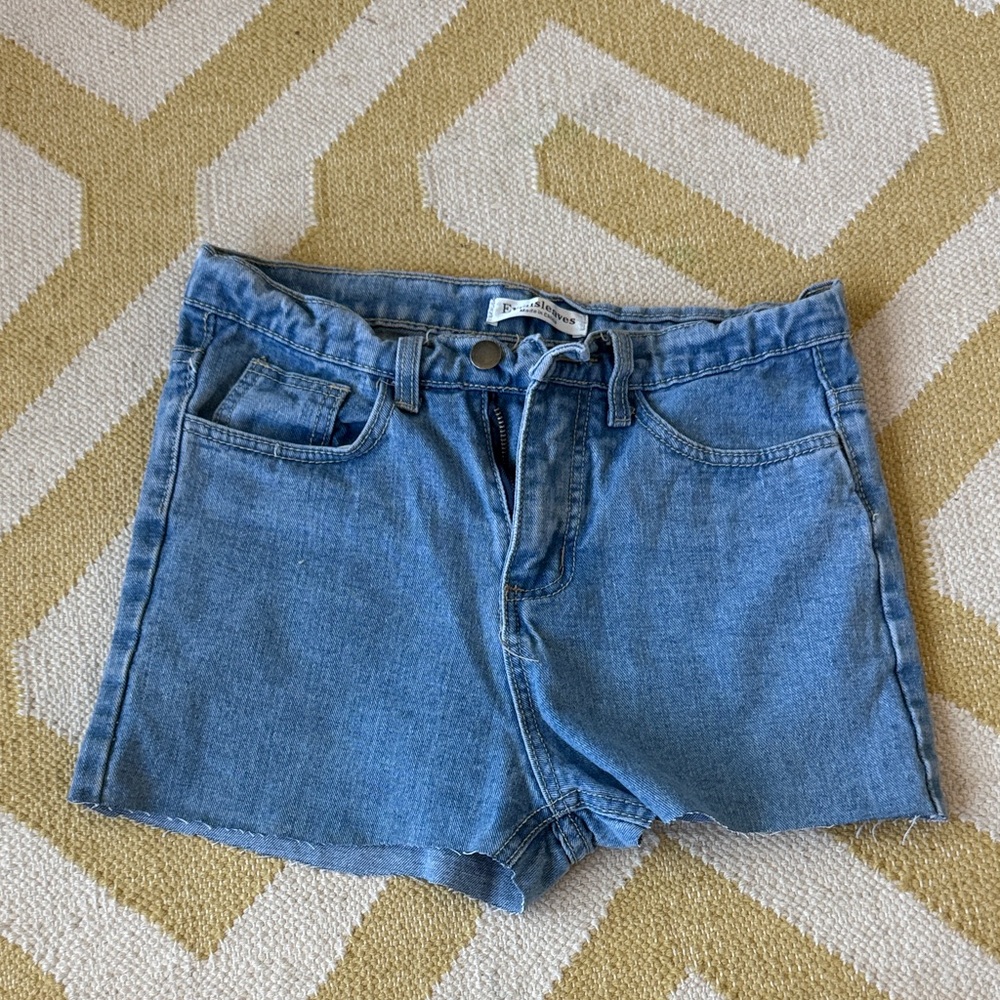 Classic Blue Denim Women's Jean Shorts
